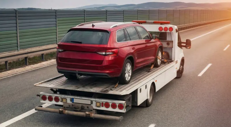 Guincho para carros em Macapá – carro sendo carregado em plataforma